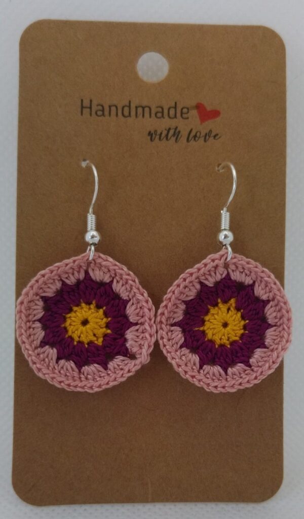 Circle Flower Earrings