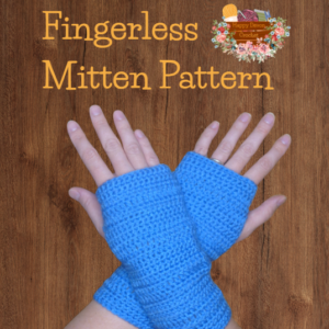 Crochet Fingerless Mittens - PDF Download